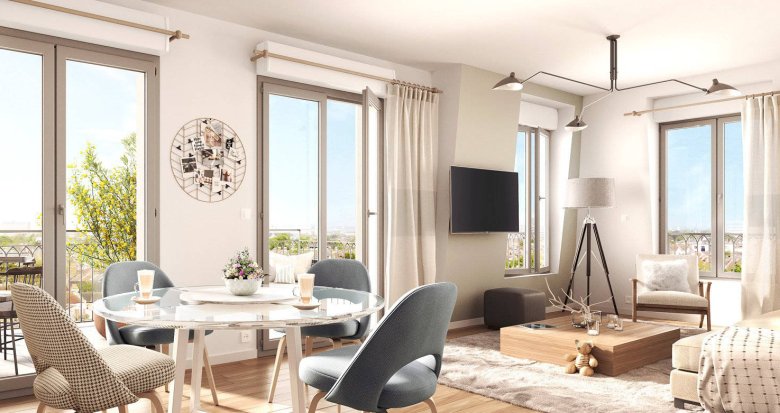 Achat / Vente appartement neuf Clamart à 5 minutes à pied du T6 Pavé Blanc (92140) - Réf. 6429