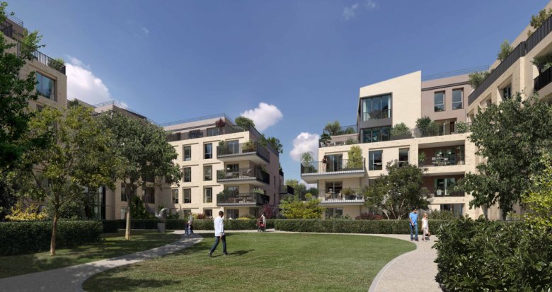 Achat / Vente appartement neuf Garches vue sur l'hippodrome de Saint-Cloud (92380) - Réf. 7634