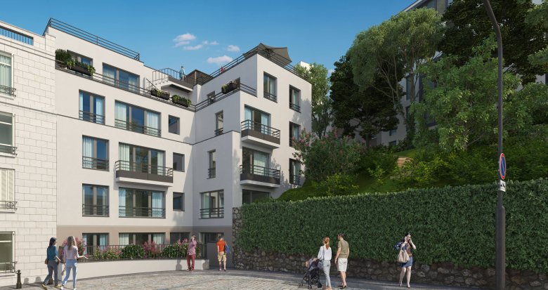 Achat / Vente appartement neuf Paris 19 proche du Parc des Buttes-Chaumont (75019) - Réf. 6694